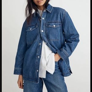 Madewell Quilted-Lining Denim Shirt-Jacket